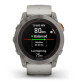 Fenix 7X Pro – Sapphire Solar - Edition Titanium - with Fog Gray/Ember Orange Band - 010-02778-15 - Garmin